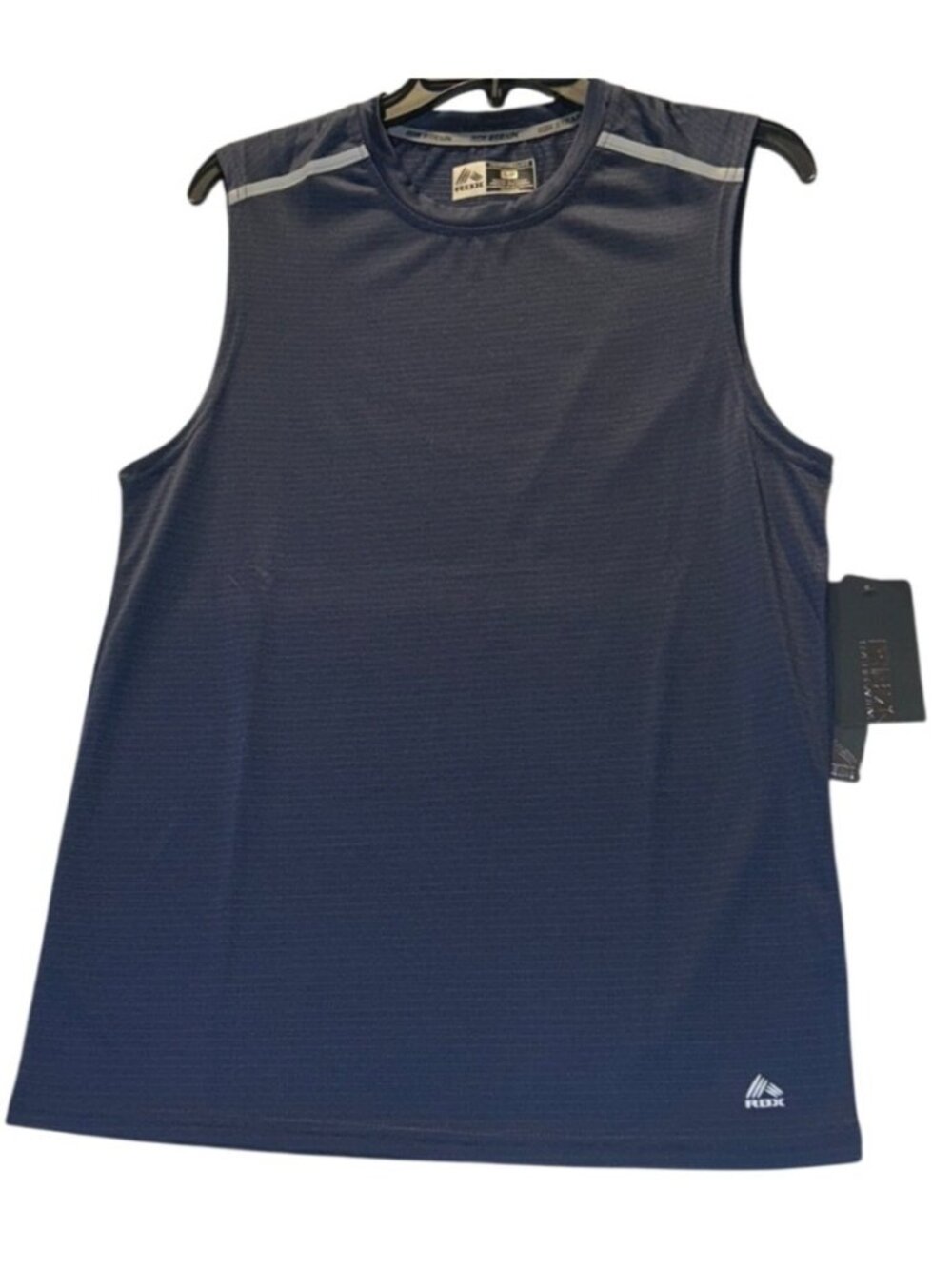 RBX Mens Size Small Navy Blue Sleeveless Performance Shirt Wicking Quick Dry fit